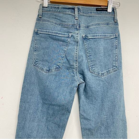 Citizens Humanity Light Wash Anabella High Rise Cigarette Ankle Jeans Womens 25 - Picture 11 of 13